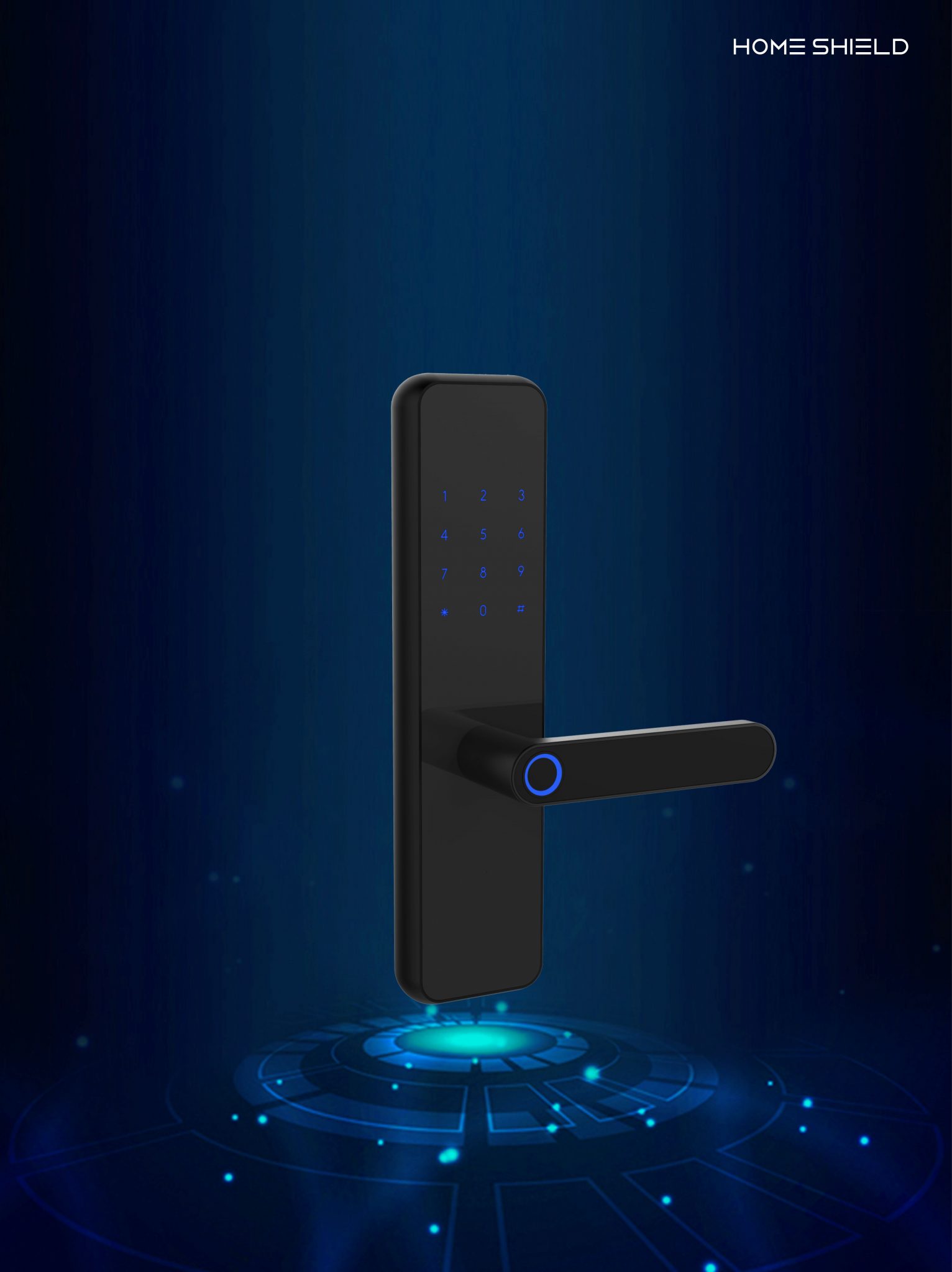 Tuya biometric fingerprint Keyless door lock Home Shield