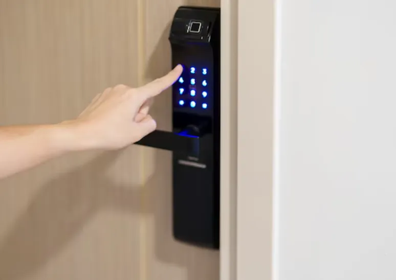 digital password door